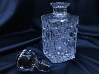 Krištáľová brúsená whisky fľaša 800 ml