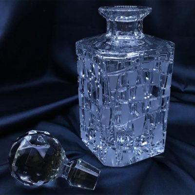 Krištáľová brúsená whisky fľaša 800 ml