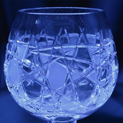 Krištálové brúsené poháre 250 ml set 6 kusov