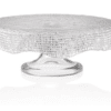 Podnos na tortu DIAMAN číry D26 cm H10,5 cm