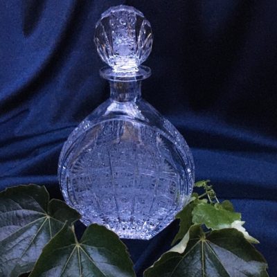 Krištáľová brúsená whisky fľaša 700 ml