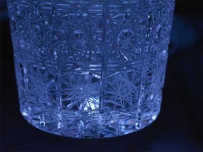 Krištáľová brúsená whisky fľaša 750 ml
