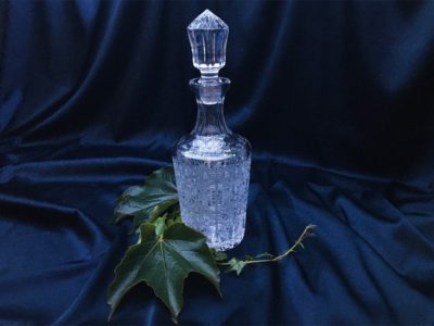 Krištáľová brúsená whisky fľaša 750 ml