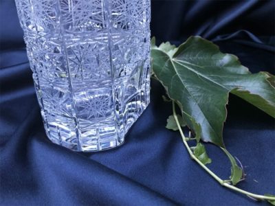 Krištáľová brúsená whisky fľaša 550 ml