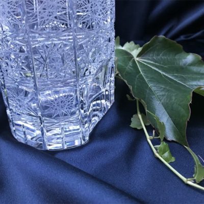 Krištáľová brúsená whisky fľaša 550 ml