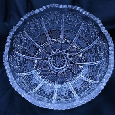 Krištálová brúsená miska 12 cm