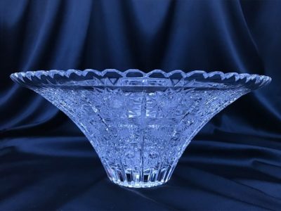 Krištálová brúsená miska 30 cm