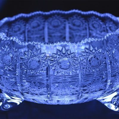 Krištálová brúsená miska 20 cm