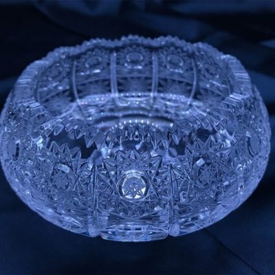 Krištálová brúsená miska 13 cm