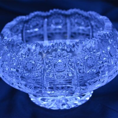 Krištálová brúsená miska 13 cm