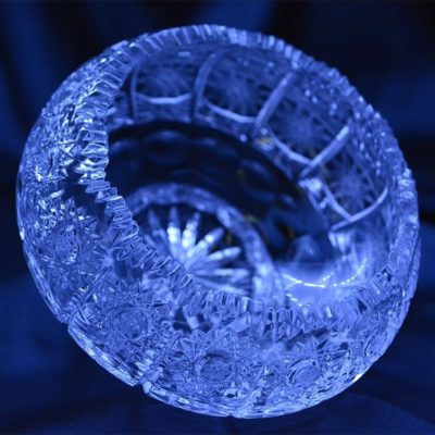 Krištálová brúsená miska 13 cm