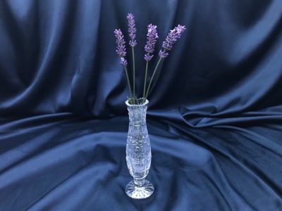 Krištáľová brúsená váza 15 cm