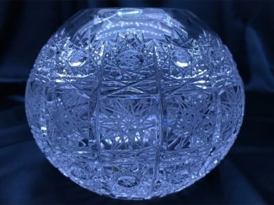 Krištáľová brúsená váza 11 cm