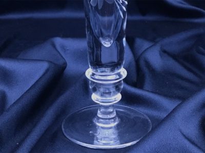 Krištáľová brúsená váza 20 cm