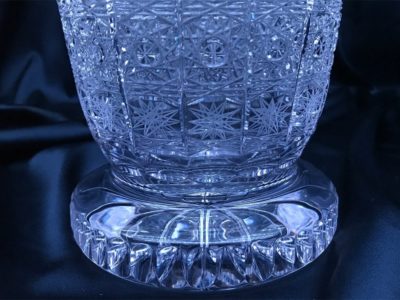 Krištáľová brúsená váza 35 cm