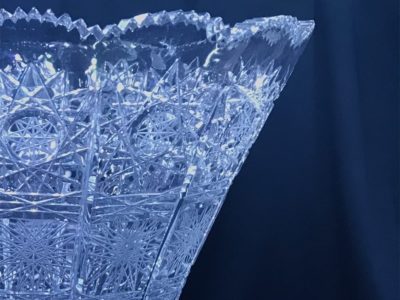 Krištáľová brúsená váza 49,5 cm