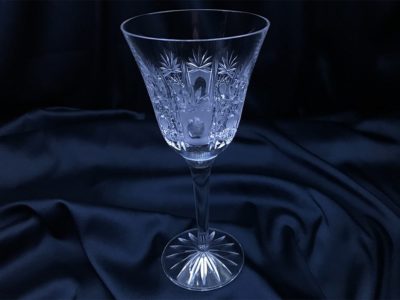 Krištálové brúsené poháre 220 ml set 6 kusov