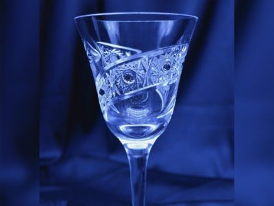 Krištálové brúsené poháre 220 ml set 6 kusov Swarovski