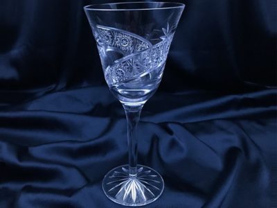 Krištálové brúsené poháre 220 ml set 6 kusov