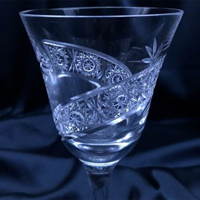 Krištálové brúsené poháre 220 ml set 6 kusov
