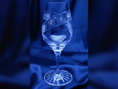 Krištálové brúsené poháre 240 ml set 6 kusov