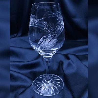 Krištálové brúsené poháre 240 ml set 6 kusov