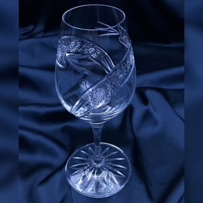 Krištálové brúsené poháre 240 ml set 6 kusov