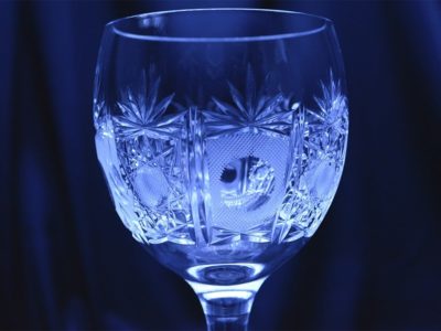 Krištálové brúsené poháre 370 ml set 6 kusov