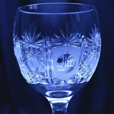 Krištálové brúsené poháre 370 ml set 6 kusov