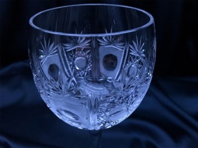 Krištálové brúsené poháre 370 ml set 6 kusov