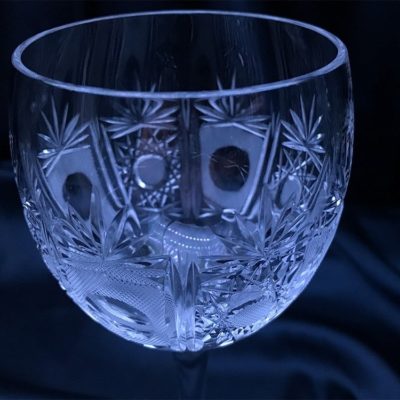 Krištálové brúsené poháre 370 ml set 6 kusov