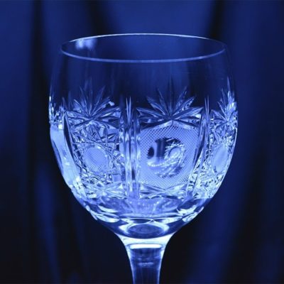 Krištálové brúsené poháre 450 ml set 6 kusov
