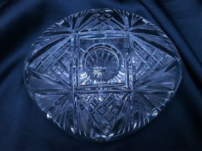 Krištálové brúsené dekoratívne tlačítko 13 cm