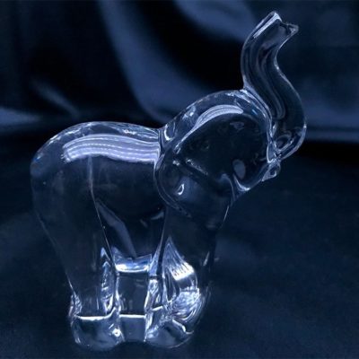 Krištálový brúsený dekoratívny slon 8 cm