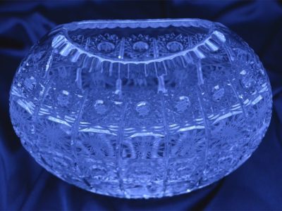 Krištáľová brúsená váza 18 cm