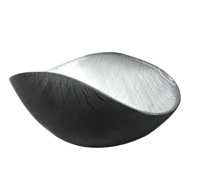 Misa BURA čierna matná / strieborná 38x11 cm