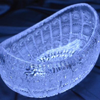 Krištálová brúsená miska 20 cm