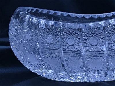 Krištálová brúsená miska 20 cm