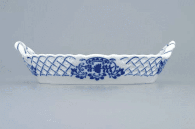 Cibulák – Košík prelamovaný 16.5 cm – originál cibuľový porcelán 1. akosť