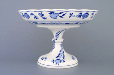 Cibulák – Misa kompótová 26 cm na nohe – originál cibuľový porcelán 1. akosť