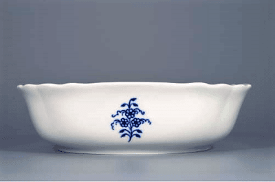 Cibulák – Misa šalátová 4-hranná 19 cm – originálny cibuľový porcelán 1. akosť