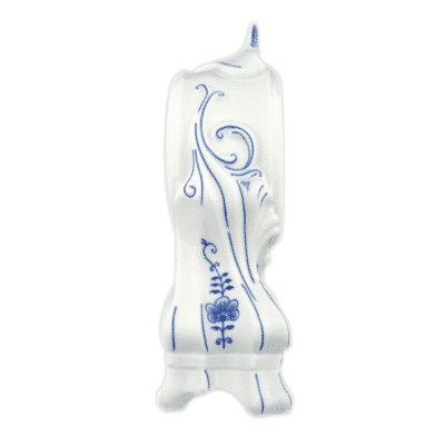 Cibulák – Krbové hodiny bez ruží 28 cm – originál cibuľový porcelán 1. akosť