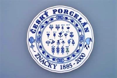 Cibulák – Tanier história značiek 26 cm – originálny cibuľový porcelán 1. akosť