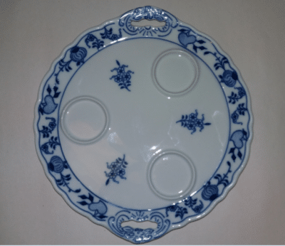 Cibulák – Stolná súprava – soľ, korenie, špáradlá – originálny cibuľový porcelán 1. akosť