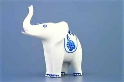 Cibulák – Slon reklamný – malý 12 cm – originál cibuľový porcelán 1. akosť