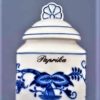 Cibulák – Korenička s viečkom + nápis – originálny cibuľový porcelán 1. akosť