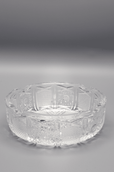 Krištáľový brúsený popolník ÚSVIT 15 cm