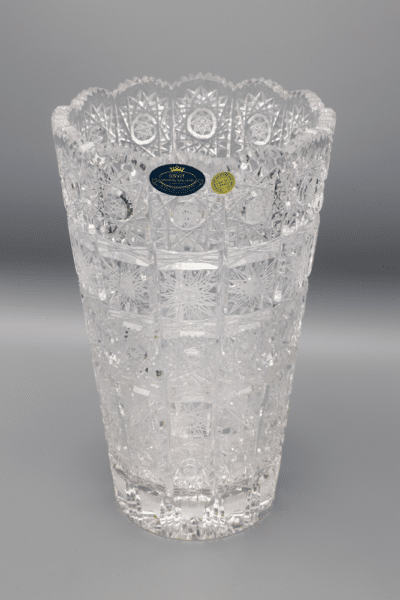 Krištáľová brúsená váza ÚSVIT 25 cm