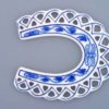 Cibulák – Vianočná ozdoba – podkova 9 cm – originál cibuľový porcelán 1. akosť