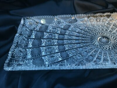 Krištáľová brúsená exkluzívna platňa 40 cm